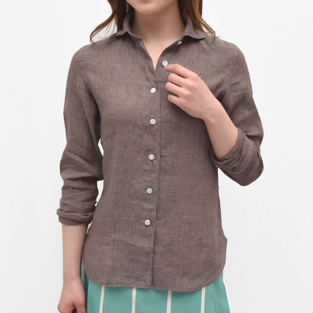 #FINAMORE#linen追加カラー＃striped shirt